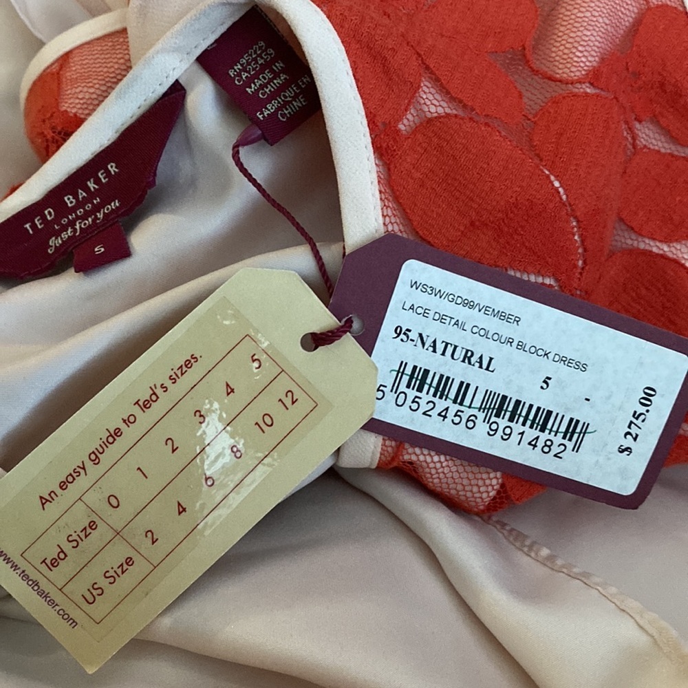 NWT TED BAKER VEMBER lace Size US 12 - Picture 7 of 10